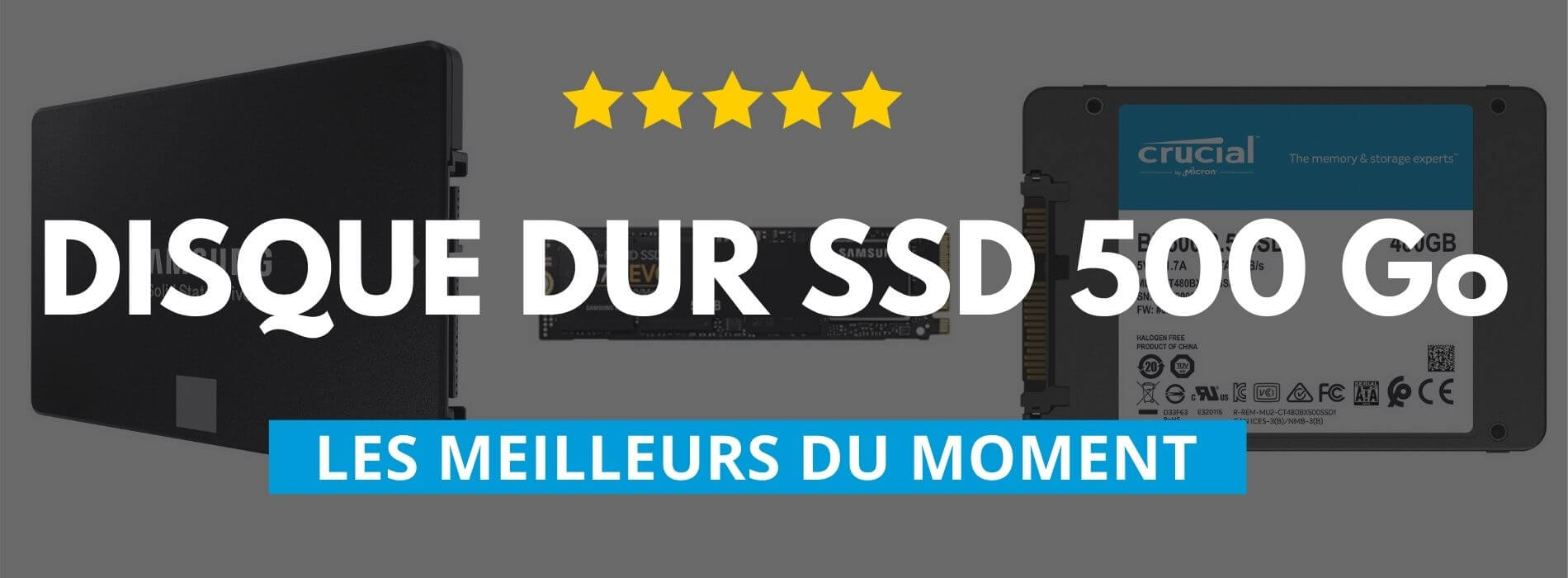 Crucial Disque dur SSD externe 500Go X6 USB-C pas cher 