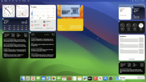 Widgets sur MacOS Sonoma