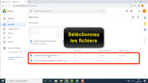 gestion de l'espace de stockage google